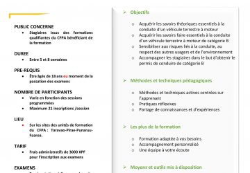 Conduite d’un véhicule de catégorie B